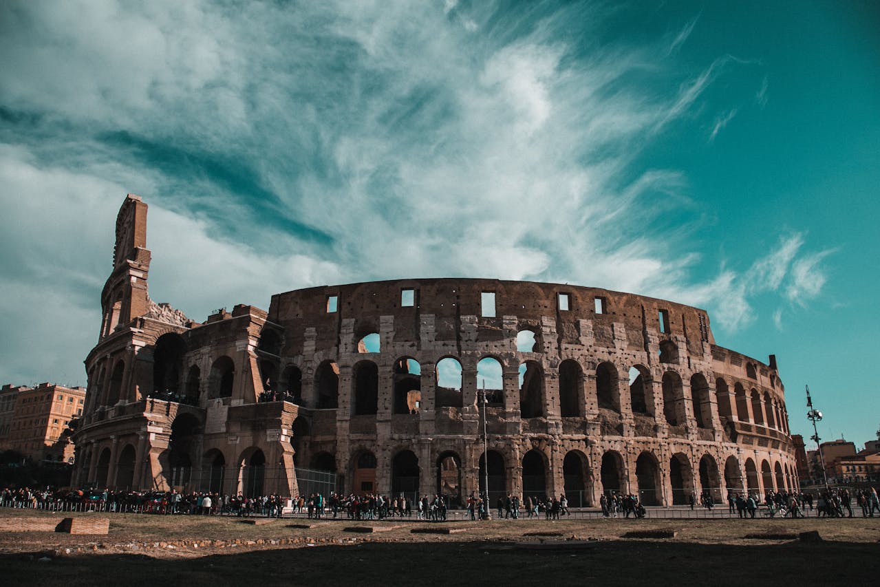 Ruins of the Colosseum in Rome